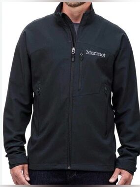 Marmot Men's M3 Stretch Softshell Jacket Black Sz M NWOT